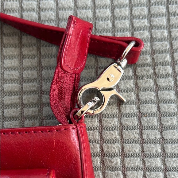 Red Leather Crossbody Bag - Picture 3 of 10